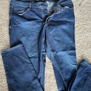 Old Navy Dark Blue mid rise pop icon skinny Jeans